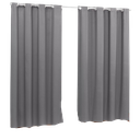 Ver imagem 1 de Cortina Blackout 100% Tecido 2,80x1,80 Para Trilho Suíço:Cinza