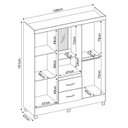 Ver imagem 4 de Guarda Roupa Capelinha 4 Portas Lord Móveis