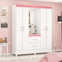 Ver imagem 1 de Guarda Roupa Capelinha 4 Portas Lord  Móveis