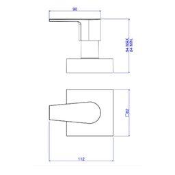 Acabamento para Registro de Gaveta Level 1.1/4 a 1.1/2 Black Matte - Deca - 3