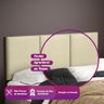 Cabeceira Cama Box King Valência 1.95 Painel Modulado Corino Areia - LH Móveis - 6