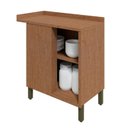 Ver imagem 4 de Balcão de Cozinha Canto Reto com 1 Porta e Tampo 100% Mdf Vicenza Espresso Móveis