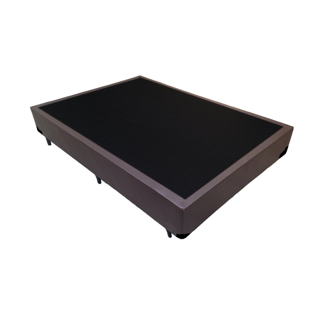 Cama Box Casal Colchão Molas Ensacadas Classic Anjos + Box Sintético 61x138x188:Marrom - 2