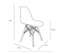 Ver imagem 3 de Kit 6 Cadeiras Charles Eames Eiffel Café Base Madeira Sala Cozinha Jantar - Bering