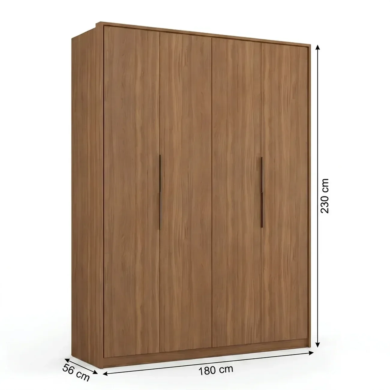 Ver imagem 3 de Guarda Roupa Casal 4 Portas e 3 Gavetas 230 x 180cm Attore Amendola Touch