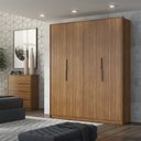 Ver imagem 1 de Guarda Roupa Casal 4 Portas Attore  Móveis