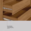 Ver imagem 7 de Guarda Roupa Casal 4 Portas e 3 Gavetas 230 x 180cm Attore Amendola Touch