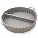 Ver imagem 1 de Forma Redonda Silicone Divisorória Air Fryer Cinza 20X20