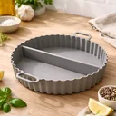 Ver imagem 4 de Forma Redonda Silicone Divisorória Air Fryer Cinza 20X20