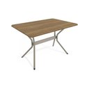 Ver imagem 1 de Mesa P/ Cozinha Loire C/ Tampo 1.60cm Niquel/nogueira - Kappesberg