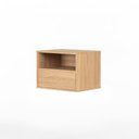Ver imagem 2 de Mesa de Cabeceira Har Suspensa 1 Gaveta 1 Nicho - 45 cm X 36 cm Tauari