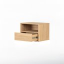 Ver imagem 3 de Mesa de Cabeceira Har Suspensa 1 Gaveta 1 Nicho - 45 cm X 36 cm Tauari