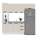 Ver imagem 3 de Armário de Cozinha Modulada Completa 4 Peças 240cm sem Tampo 250060 Meena Politorno Móveis
