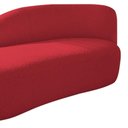 Ver imagem 2 de Divã Recamier Curvo Luna 185cm Lado Esquerdo Suede Vermelho