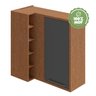 Armário Aéreo de Cozinha Canto Reto com 1 Porta e Mini Adega 100% MDF Vicenza Espresso Móveis - 6