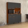 Armário Cozinha Jade 8 Portas Mdf Alta Qualidade Compacta:cinza - 2