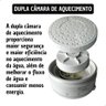 Chuveiro Branco com Braço 4 Temperaturas Ducha 220v 6800w - 6