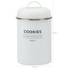 Conjunto 3 Latas Decorativas Cozinha Porta Café Açúcar e Biscoitos Copenhag Yoi Branco Fosco - 5