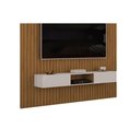 Ver imagem 6 de Rack Bancada C/ Painel P/ Tv Trento 230x240cm Cedro/bali - Dj Móveis