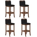 Ver imagem 1 de Conjunto 4 Banquetas Alta em Madeira Maciça Londres CCS