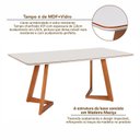 Ver imagem 6 de Mesa Sala de Jantar 6 Lugares Retangular Madeira Maciça Espanha Espresso Móveis 