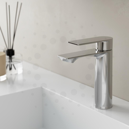 Torneira Baixa Misturador de Mesa Monocomando Cuba Lavatório Banheiro Lavabo Pia Cromada Luxo Metal - 2