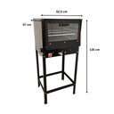 Ver imagem 2 de Forno Médio com Cavalete 80 Litros Baixa Pressão com Tampa de Vidro Cefaz Frg-08