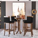 Ver imagem 2 de Conjunto 4 Banquetas Alta em Madeira Maciça Paris CCS