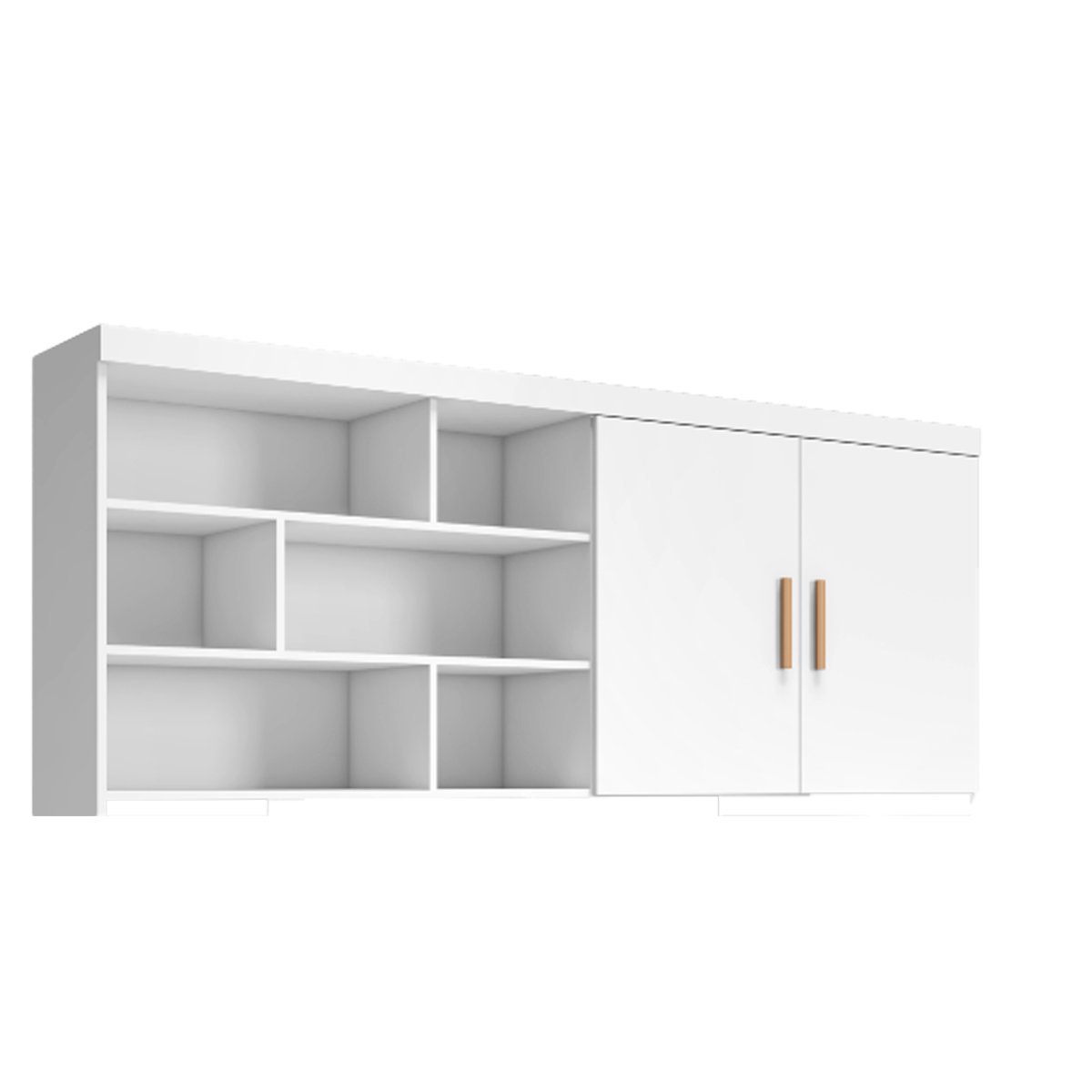 Módulo Aéreo Com 2 Porta e 6 Nichos Chiara Cor Branco Phoenix Baby 9428 - BRANCO Menor preço em Módulo Aéreo Com 2 Porta e 6 Nichos Chiara Cor Branco Phoenix Baby 9428 - BRANCO