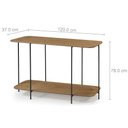 Ver imagem 2 de Aparador René Mmj-nc Nc-amêndoa/preto (metal) 1,20m