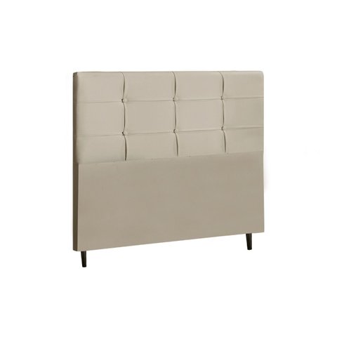 Cabeceira New Hylux Estofada com Botão de Tecido para Cama Box Casal King Size 195cm New Foam