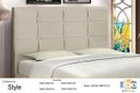 Ver imagem 3 de Cabeceira New Hylux Estofada com Botão de Tecido para Cama Box Casal King Size 195cm New Foam