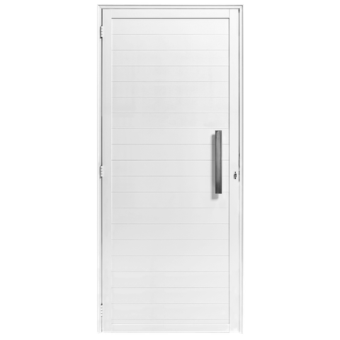 Porta de Giro Alumínio Branco Lambril C/puxador 40cm Maxx
