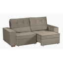 Ver mais imagens de Sofá Baú Retrátil e Reclinável 5 Lugares 250cm Veludo Nobre La Plata Yescasa