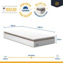 Ver mais imagens de Cama Box com Colchão de Molas Ensacadas Pillow Top Neve + Auxiliar de Espuma Unique Solteiro 88cm