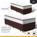 Ver imagem 4 de Cama Box com Colchão de Molas Ensacadas Pillow Top Neve + Auxiliar de Espuma Unique Solteiro 88cm