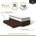 Ver imagem 5 de Cama Box com Colchão de Molas Ensacadas Pillow Top Neve + Auxiliar de Espuma Unique Solteiro 88cm