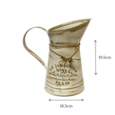 Ver imagem 4 de Vaso Jarro Decor de Metal Rústico Bege Le Jardinier 19,5cm