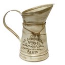 Ver imagem 3 de Vaso Jarro Decor de Metal Rústico Bege Le Jardinier 19,5cm