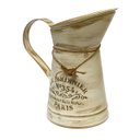 Ver imagem 1 de Vaso Jarro Decor de Metal Rústico Bege Le Jardinier 19,5cm