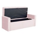 Ver imagem 4 de Calçadeira Baú para Cama Box Emma Suede Cores - Ds Estofados - Solteiro - Rosa Bebê