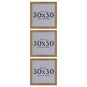 Ver imagem 2 de Kit 3 Unidades Moldura 30x30 Quadro com Acetato