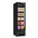 Ver imagem 1 de Freezer Vertical Sorvetes Frost Free -18 a -22ºc Slim 204/337l Vf28 All Black 220v - Metalfrio
