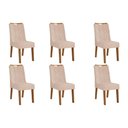 Ver imagem 1 de Kit 6 Cadeiras Sala Jantar Stela 6 Un Ipe/suede Kraft - Dj Móveis