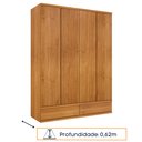Ver imagem 7 de Guarda Roupa Solteiro 4 Portas 5 Gavetas Stillus 