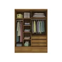 Ver imagem 3 de Guarda Roupa Solteiro 4 Portas 5 Gavetas Stillus 