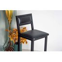 Ver imagem 2 de Banqueta Bistrô Industrial Aço Assento Preto Altura 95 Cm - Preta