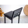 Banqueta Bistrô Industrial Aço Assento Preto Altura 95 Cm - Preta - 6