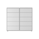 Ver imagem 7 de Cômoda Dieci – 10 Gavetas | Mdp 15 Mm | Corrediça Telescópica + Fecho Toque:branco