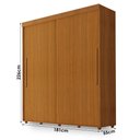 Ver imagem 3 de Guarda Roupa Casal Villanova 2 Portas 4 Gavetas Freijó – Luapa Móveis